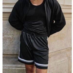 7" Key Mesh Basketball Short - black